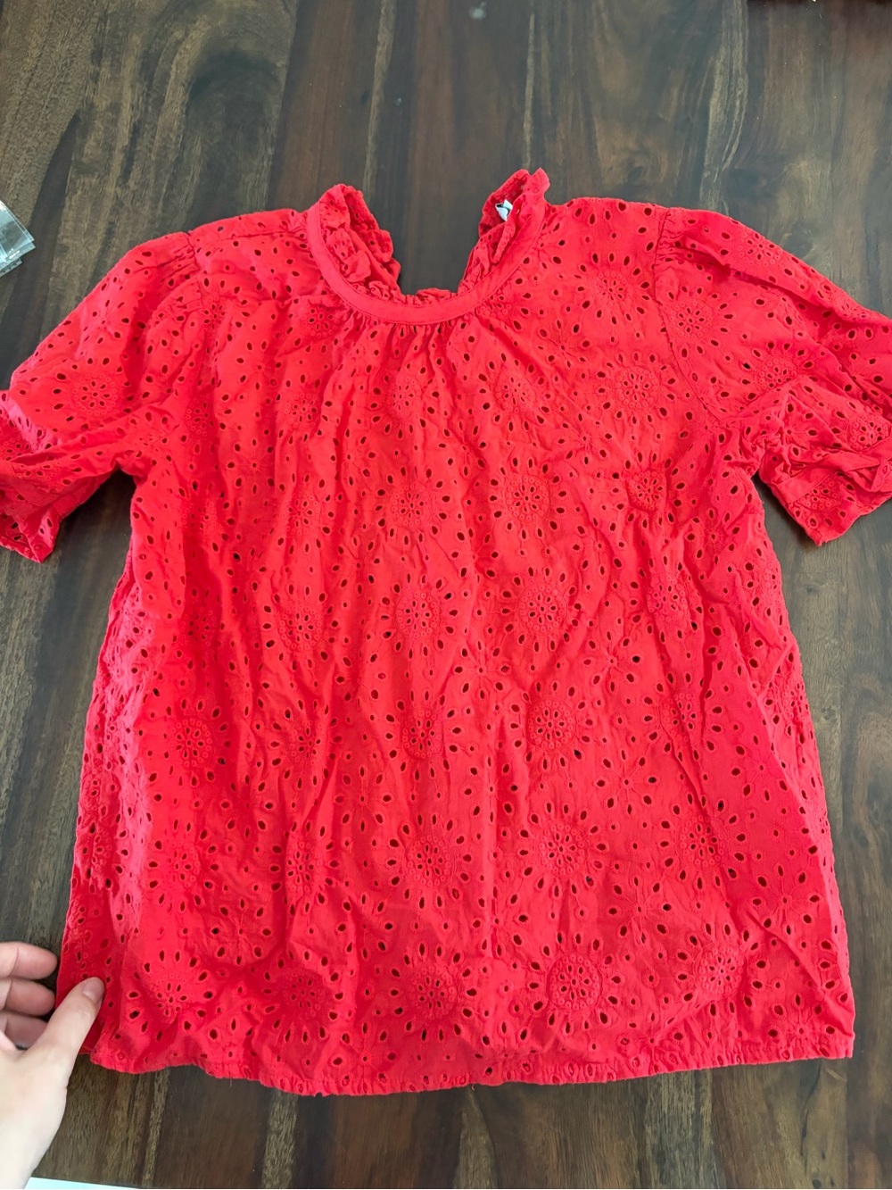 Madewell XS eyelet blouse